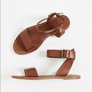 Madewell Boardwalk Sandals in English Saddle